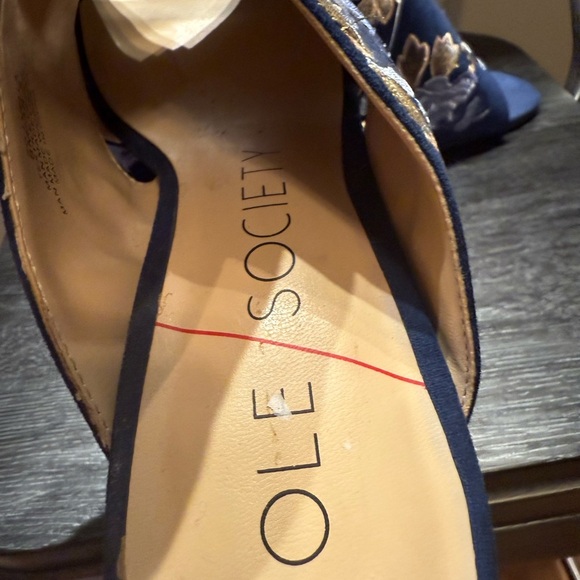 Sole Society Luella Floral Embroidered Heel Mules Sz 8 - Picture 5 of 12